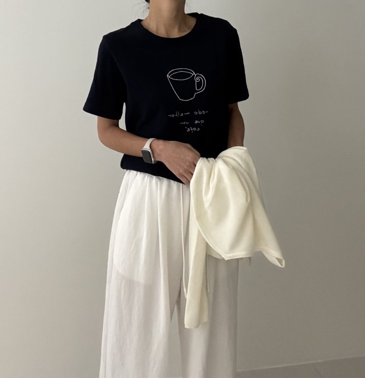Ripple - Korean Women Fashion - #momslook - Cafe Mug Tee - 7