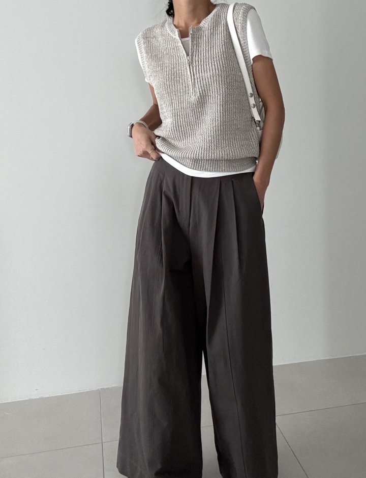 Ripple - Korean Women Fashion - #momslook - Cheek Pintuck Pants