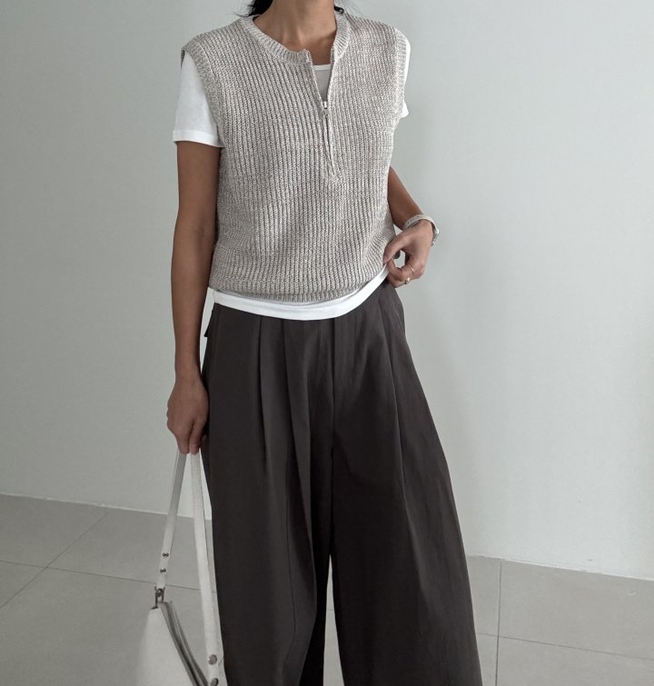 Ripple - Korean Women Fashion - #momslook - Cheek Pintuck Pants - 3