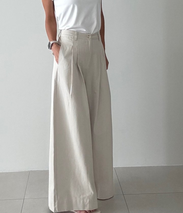Ripple - Korean Women Fashion - #momslook - Cheek Pintuck Pants - 5