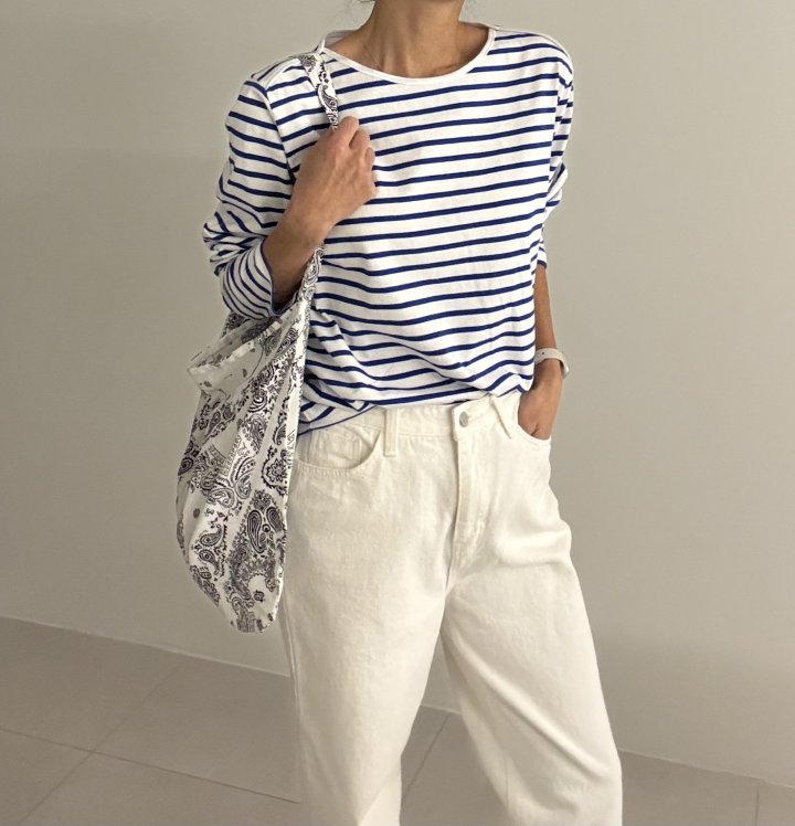 Ripple - Korean Women Fashion - #momslook - Jay Striped Tee - 7