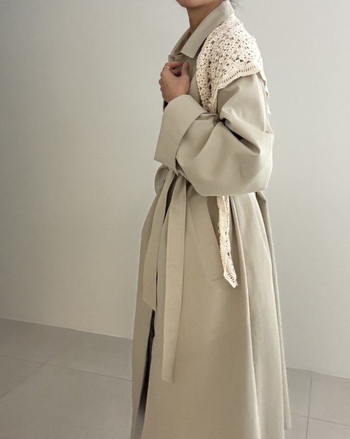 Ripple - Korean Women Fashion - #momslook - Gentle Trench Coat - 8
