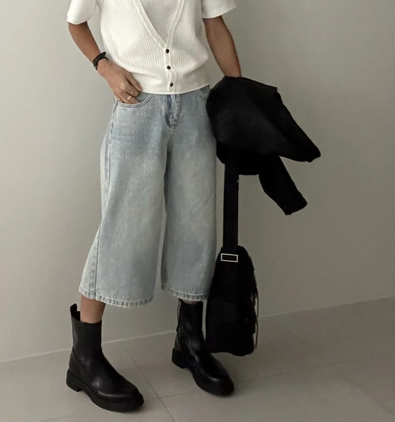 Ripple - Korean Women Fashion - #pursuepretty - Culotte Bermuda Pants - 2