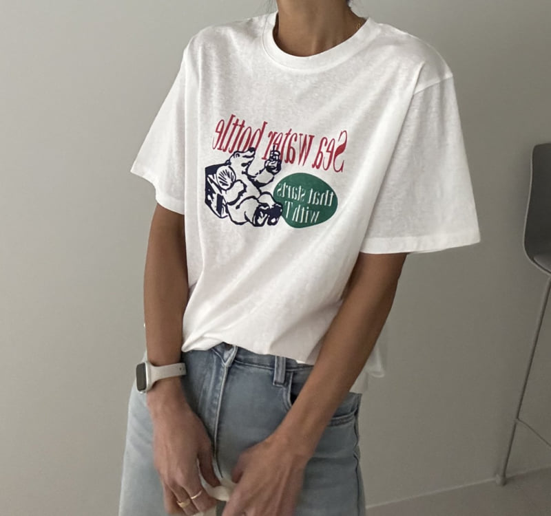 Ripple - Korean Women Fashion - #pursuepretty - Water Bottle Tee - 4