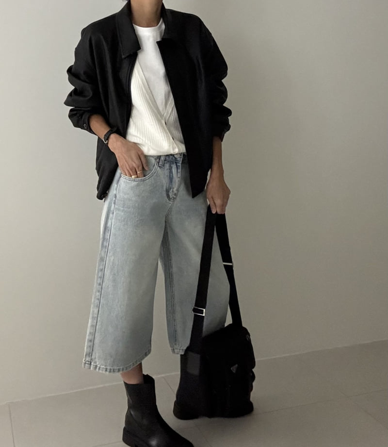 Ripple - Korean Women Fashion - #restrostyle - Culotte Bermuda Pants - 4