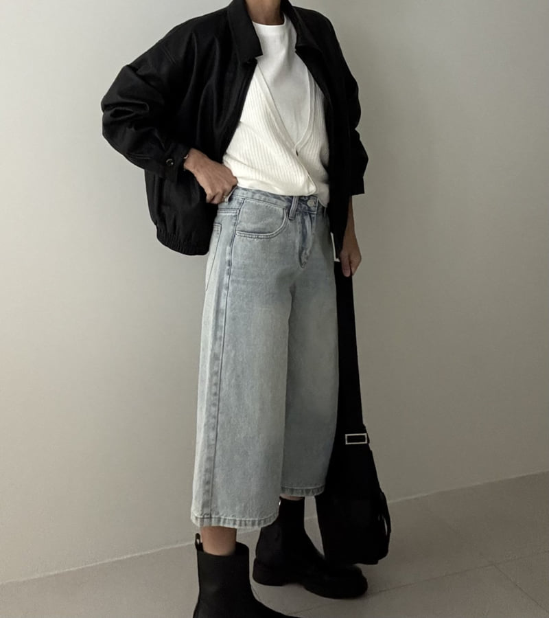 Ripple - Korean Women Fashion - #shopsmall - Culotte Bermuda Pants - 5