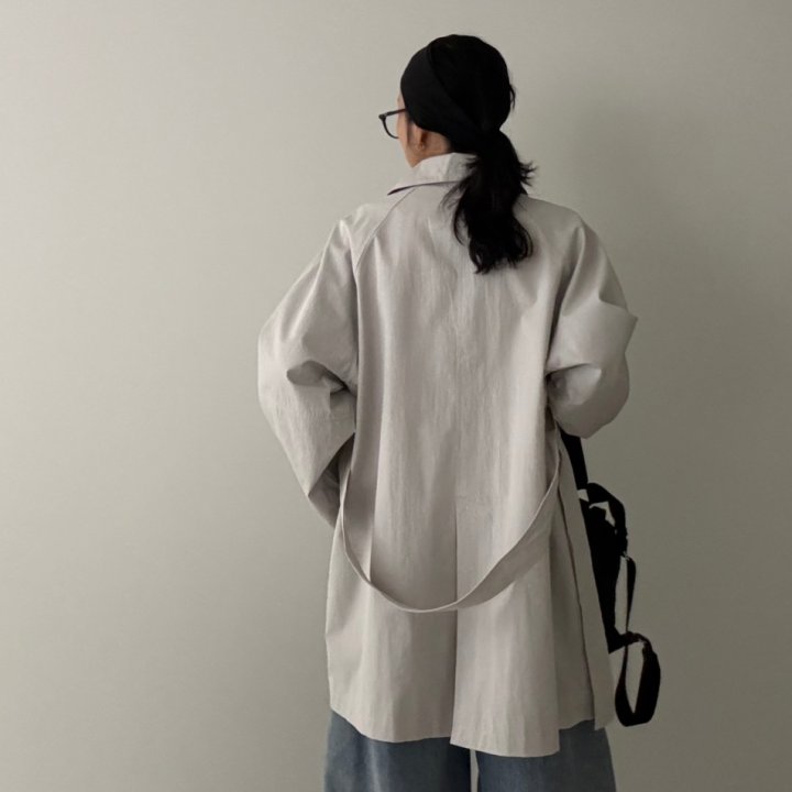 Ripple - Korean Women Fashion - #shopsmall - Sioha Half Trench Coat