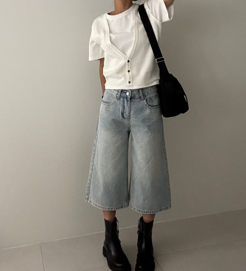Ripple - Korean Women Fashion - #vintagekidsstyle - Culotte Bermuda Pants