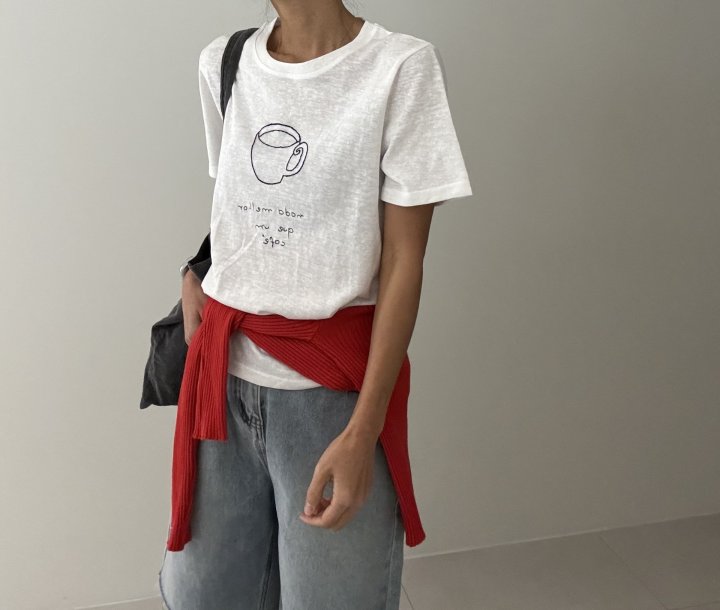 Ripple - Korean Women Fashion - #womensfashion - Cafe Mug Tee - 6