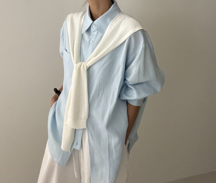Ripple - Korean Women Fashion - #womensfashion - Renne Long Shirt Set