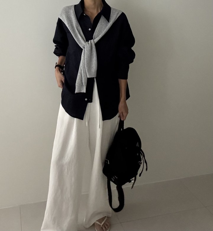 Ripple - Korean Women Fashion - #womensfashion - Renne Long Shirt Set - 9