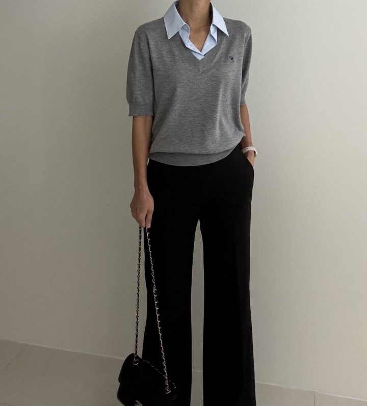 Ripple - Korean Women Fashion - #womensfashion - Roe V-Neck Knit - 11