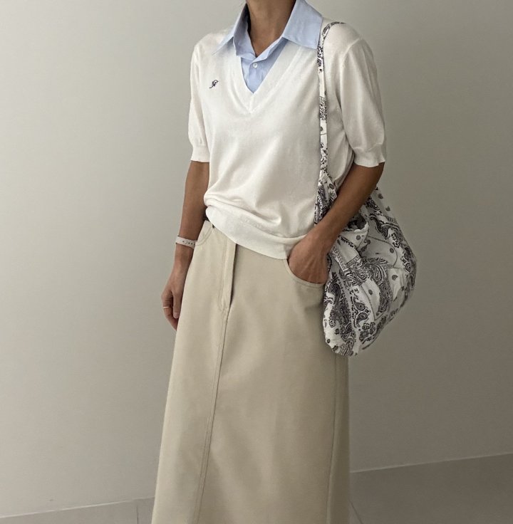 Ripple - Korean Women Fashion - #womensfashion - Roe V-Neck Knit - 7