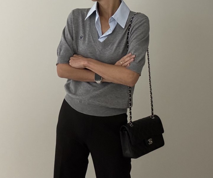 Ripple - Korean Women Fashion - #womensfashion - Roe V-Neck Knit - 9