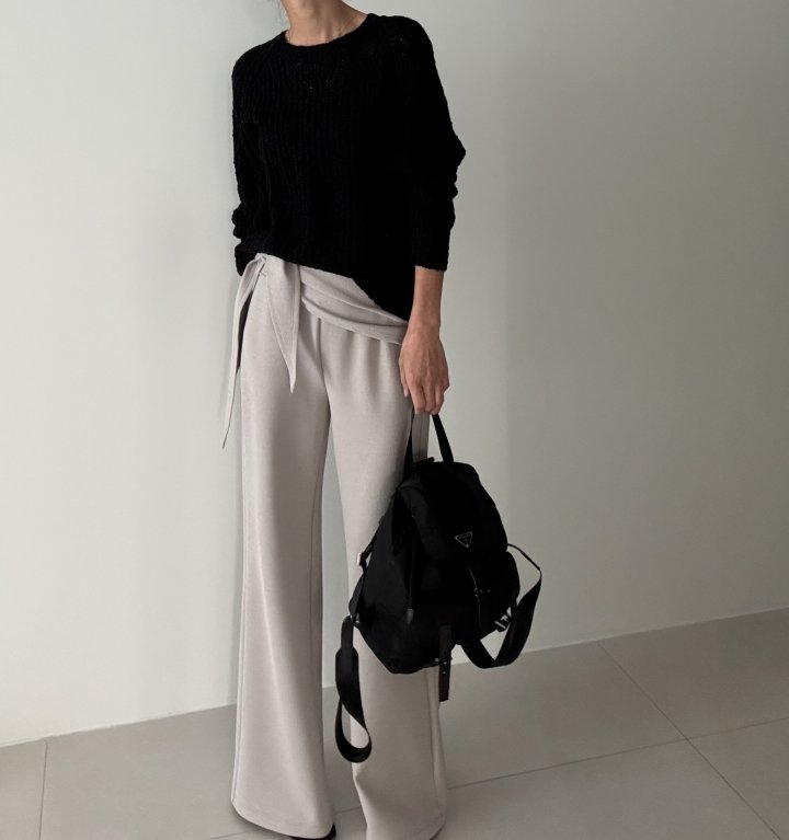 Ripple - Korean Women Fashion - #womensfashion - Cutout Wrap Pants