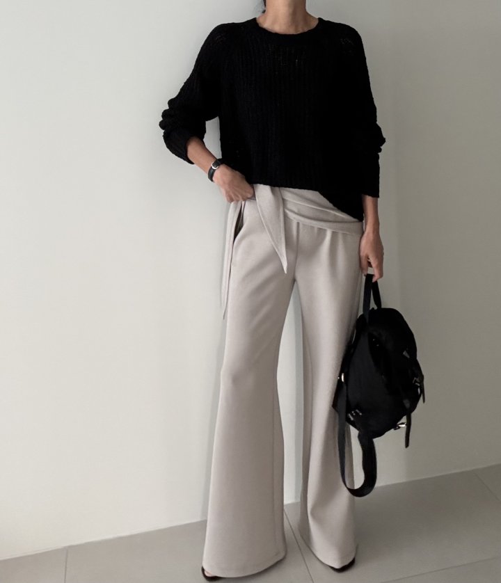 Ripple - Korean Women Fashion - #womensfashion - Cutout Wrap Pants - 3