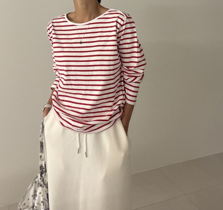 Ripple - Korean Women Fashion - #womensfashion - Jay Striped Tee - 2
