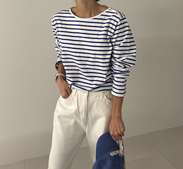 Ripple - Korean Women Fashion - #womensfashion - Jay Striped Tee - 6