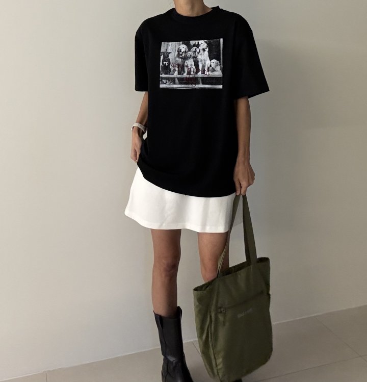 Ripple - Korean Women Fashion - #womensfashion - Golden Retriever Love Tee - 3