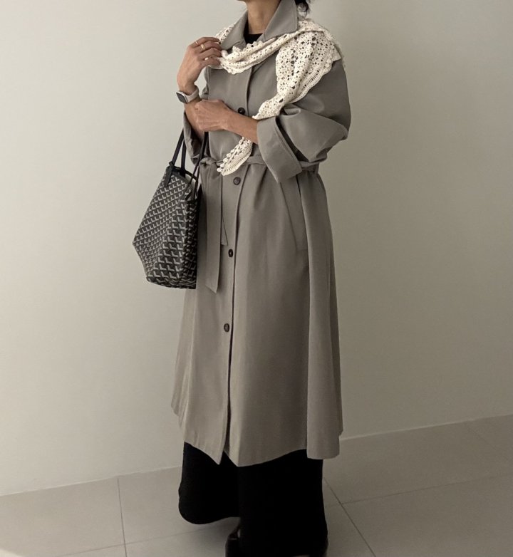 Ripple - Korean Women Fashion - #womensfashion - Gentle Trench Coat - 3