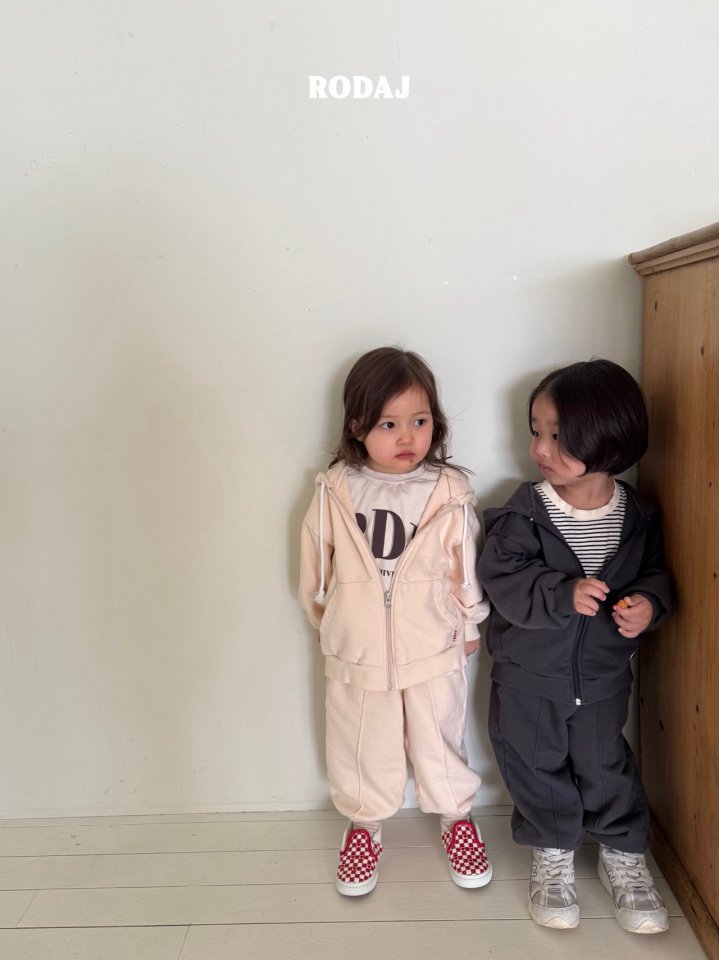 Roda J - Korean Children Fashion - #Kfashion4kids - Neutral Hooded Set - 8