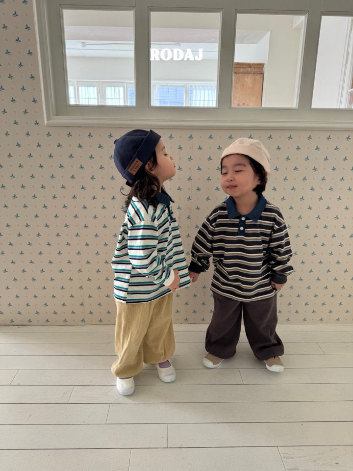 Roda J - Korean Children Fashion - #kidzfashiontrend - Note Collar Tee - 4