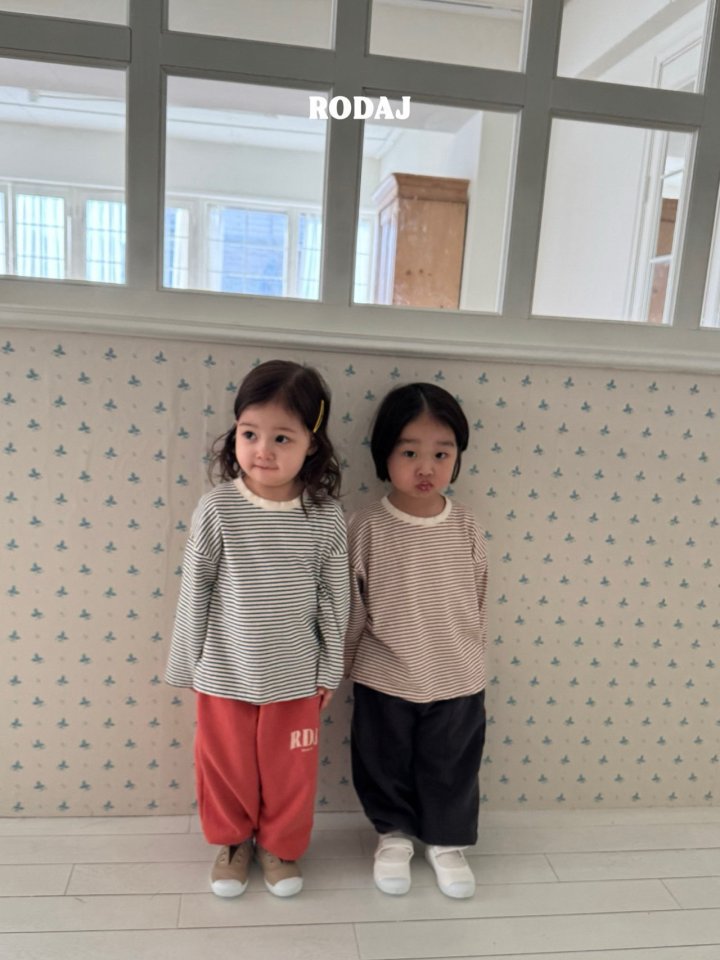 Roda J - Korean Children Fashion - #kidsshorts - Days Line Tee - 3