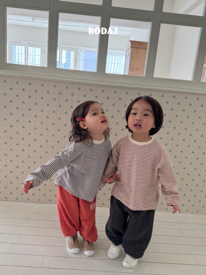 Roda J - Korean Children Fashion - #kidsshorts - Days Line Tee - 4