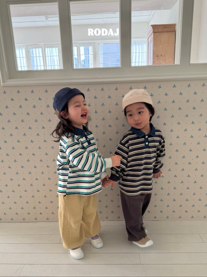 Roda J - Korean Children Fashion - #littlefashionista - Note Collar Tee - 5
