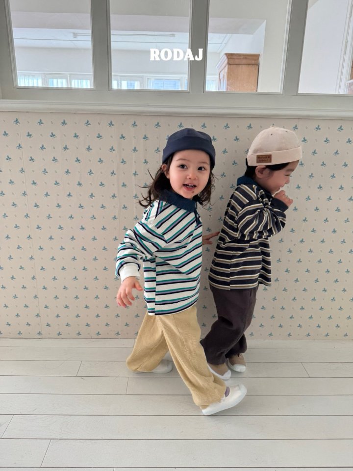 Roda J - Korean Children Fashion - #magicofchildhood - Note Collar Tee - 6