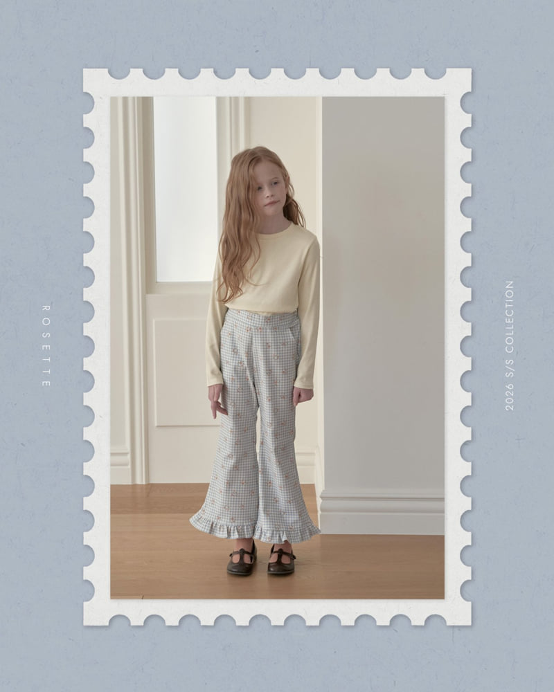 Rosette - Korean Children Fashion - #childofig - Vanilla Check Pants - 3