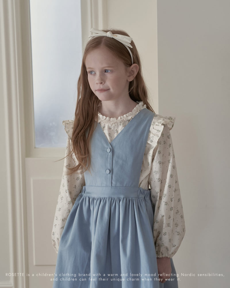 Rosette - Korean Children Fashion - #childofig - Haute Suspender Skirt (Sky)