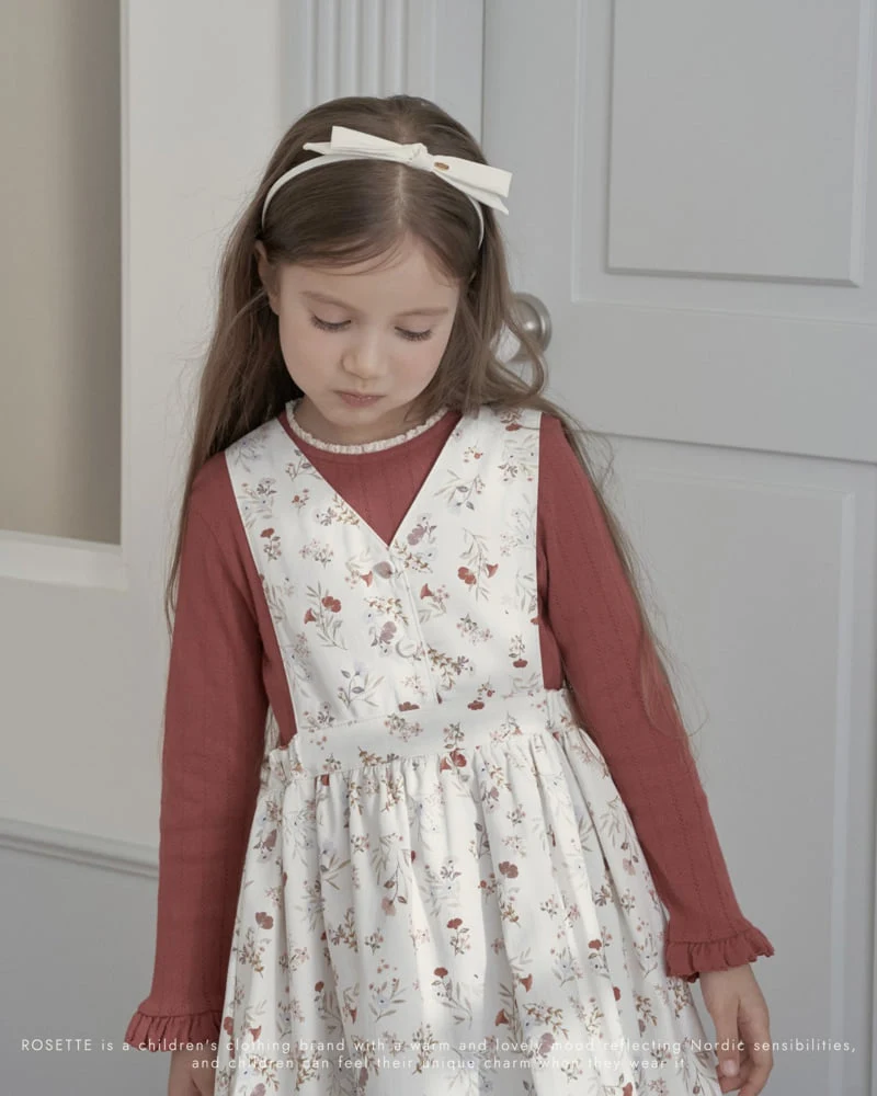 Rosette - Korean Children Fashion - #designkidswear - Haute Suspender Skirt (Flower) - 4
