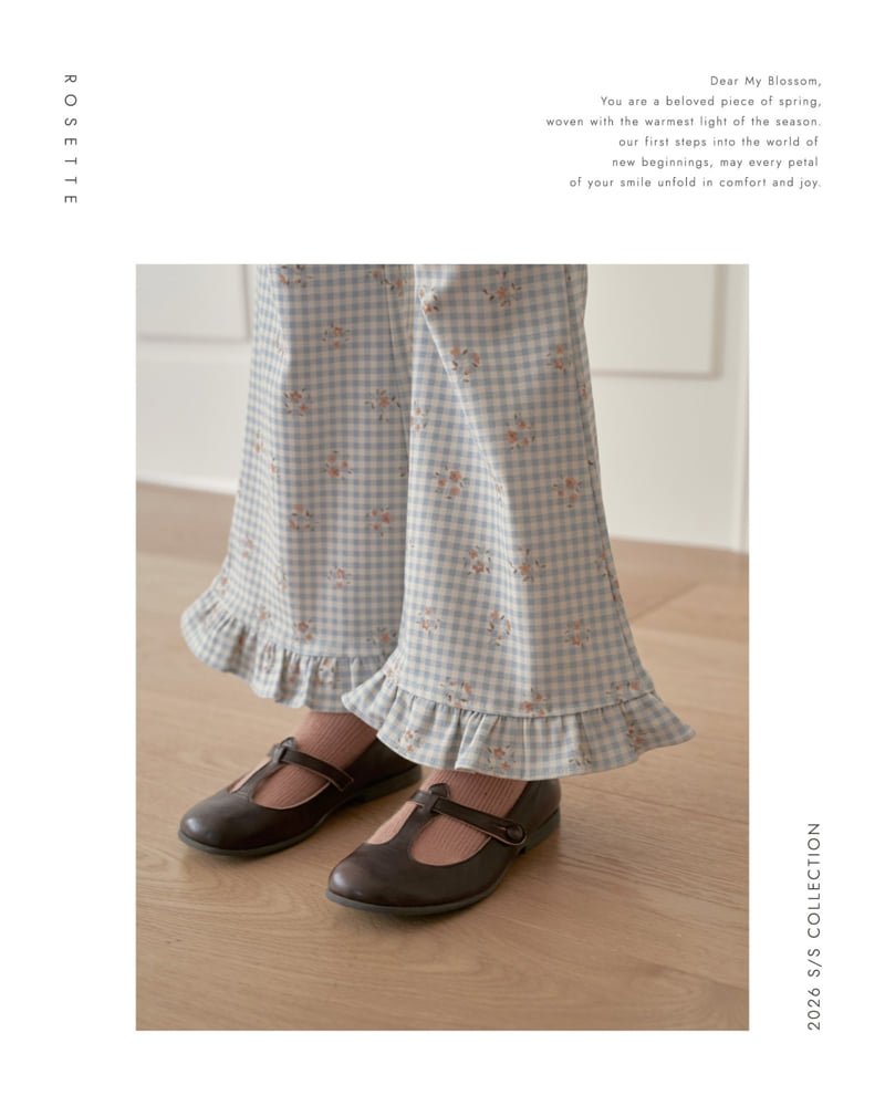 Rosette - Korean Children Fashion - #discoveringself - Vanilla Check Pants - 6