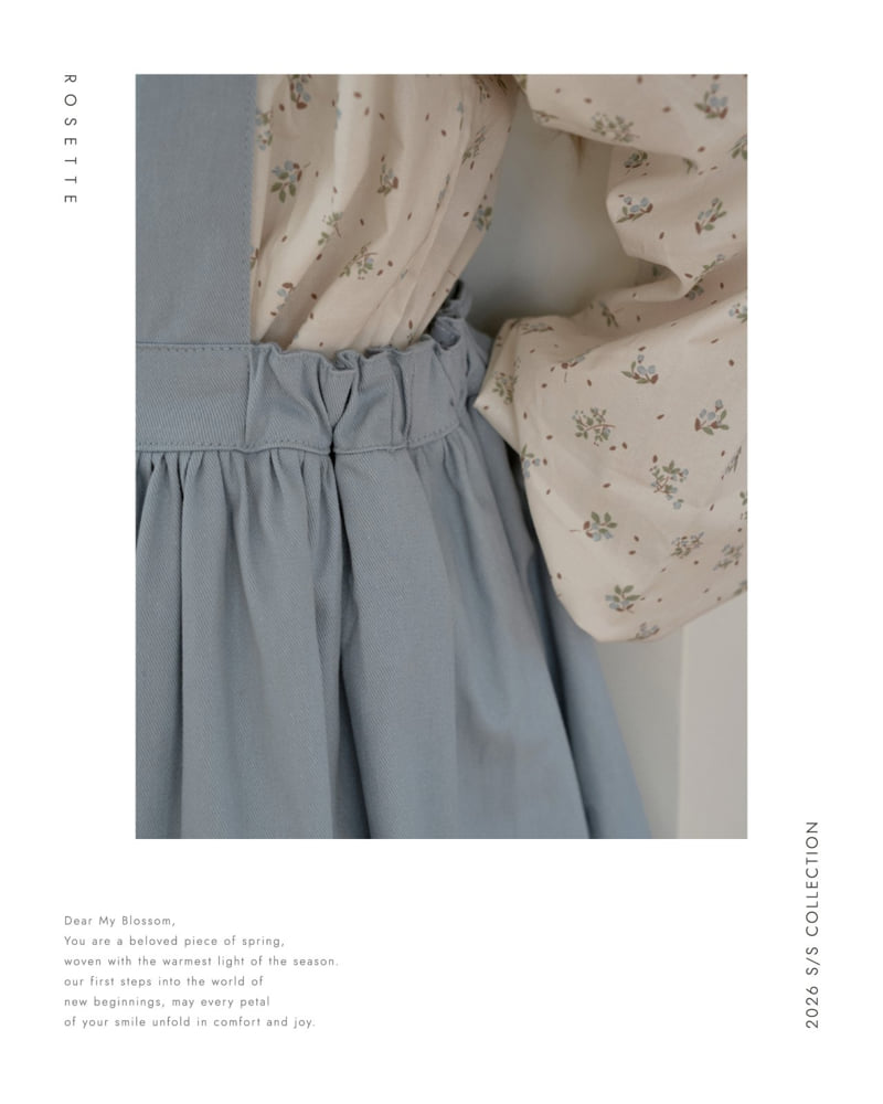 Rosette - Korean Children Fashion - #discoveringself - Haute Suspender Skirt (Sky) - 5