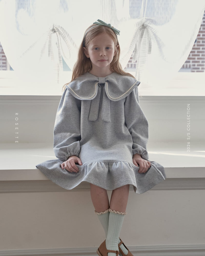 Rosette - Korean Children Fashion - #fashionkids - Lovely Ribbon One-piece - 12