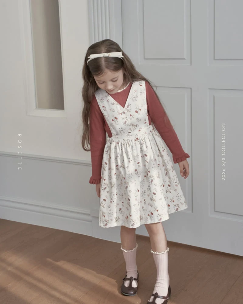 Rosette - Korean Children Fashion - #kidsshorts - Haute Suspender Skirt (Flower) - 6