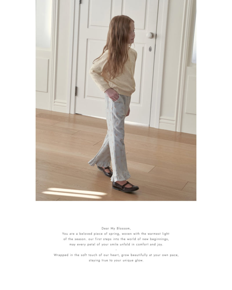 Rosette - Korean Children Fashion - #kidsshorts - Vanilla Check Pants - 8