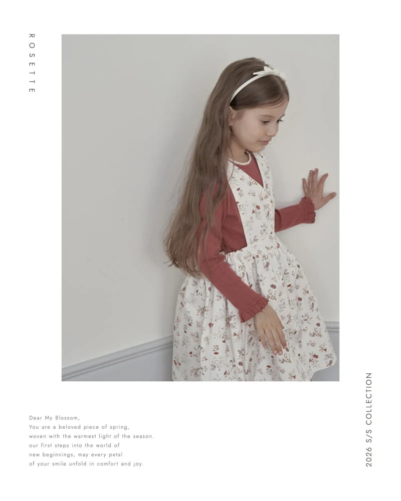 Rosette - Korean Children Fashion - #kidsstore - Haute Suspender Skirt (Flower) - 7