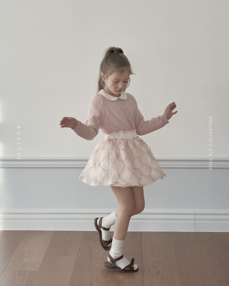 Rosette - Korean Children Fashion - #kidsstore - Shining Skirt - 5