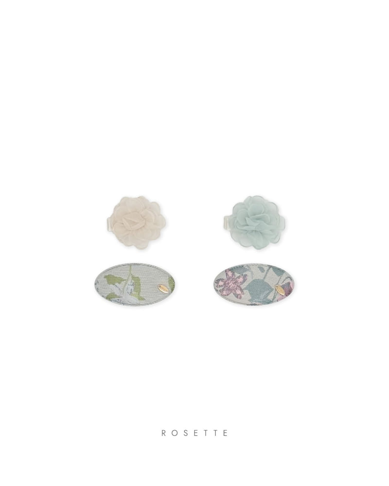 Rosette - Korean Children Fashion - #kidsstore - Rosy Hairpin Set