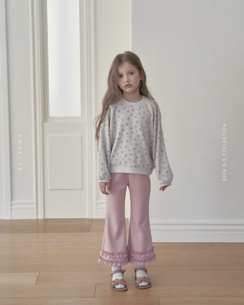 Rosette - Korean Children Fashion - #kidsstore - Crop Round Tee - 4