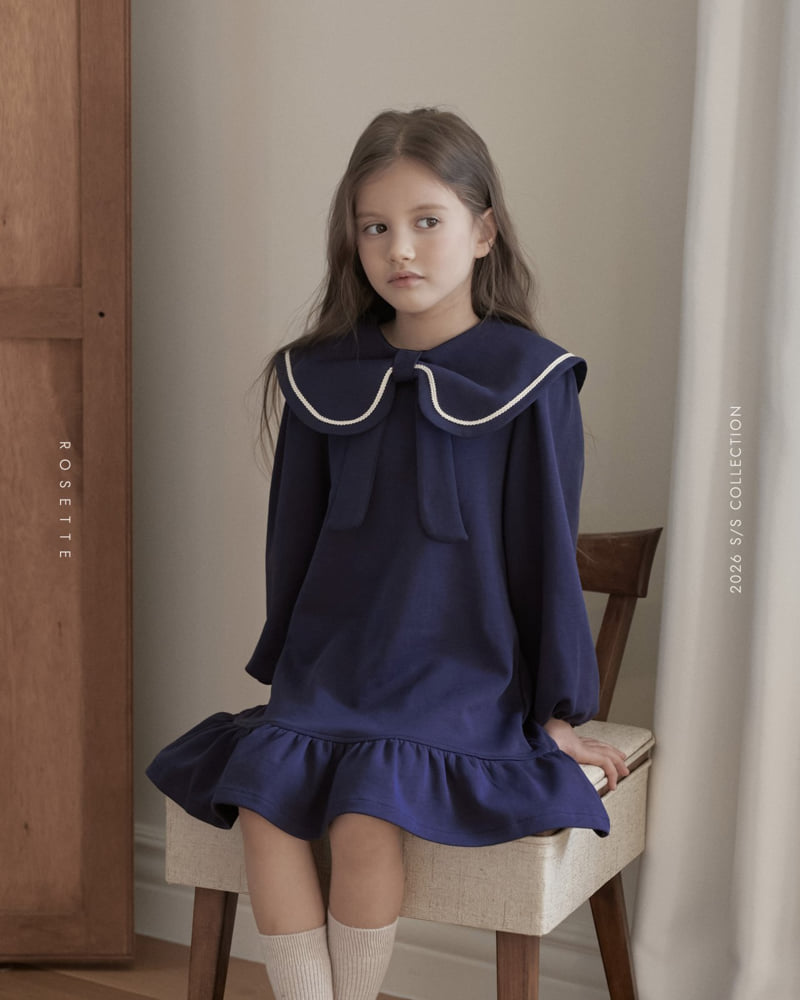 Rosette - Korean Children Fashion - #littlefashionista - Lovely Ribbon One-piece