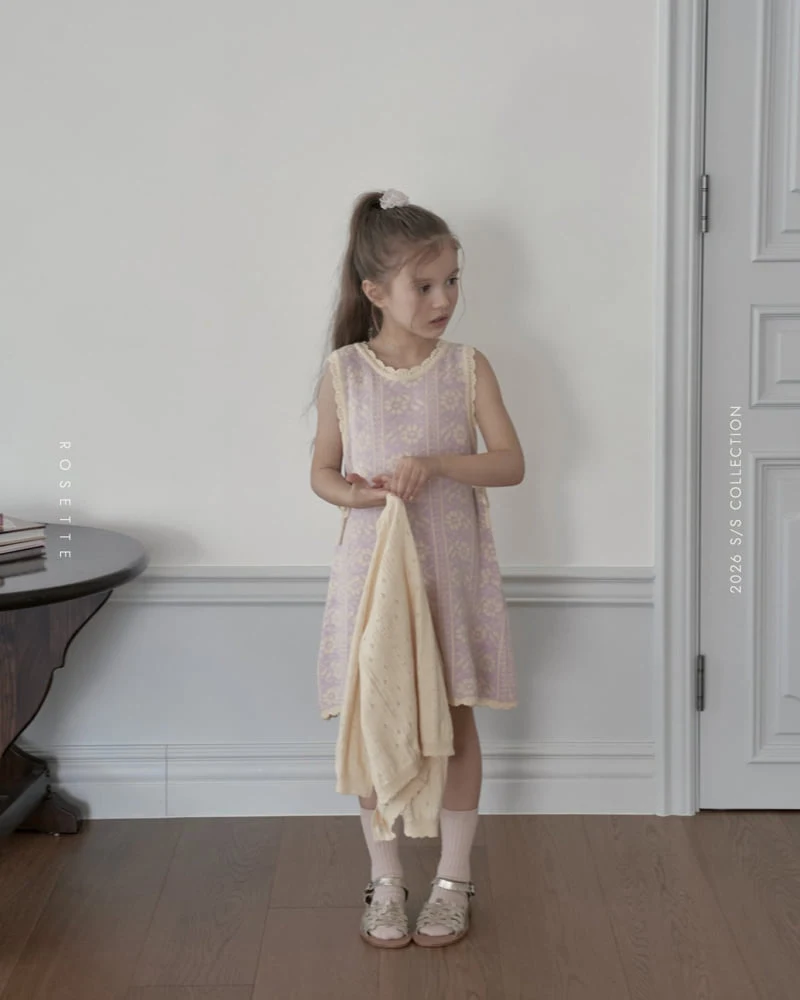 Rosette - Korean Children Fashion - #magicofchildhood - Herb Knit One-piece - 5
