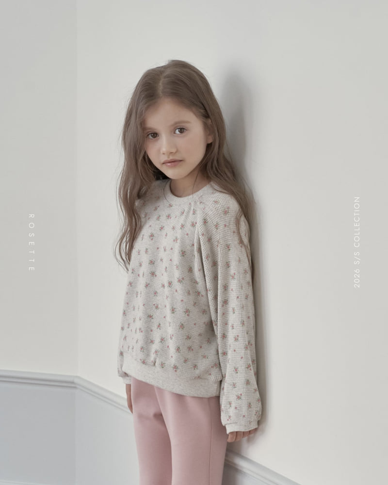 Rosette - Korean Children Fashion - #prettylittlegirls - Crop Round Tee - 9