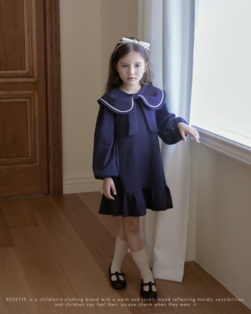 Rosette - Korean Children Fashion - #stylishchildhood - Lovely Ribbon One-piece - 7