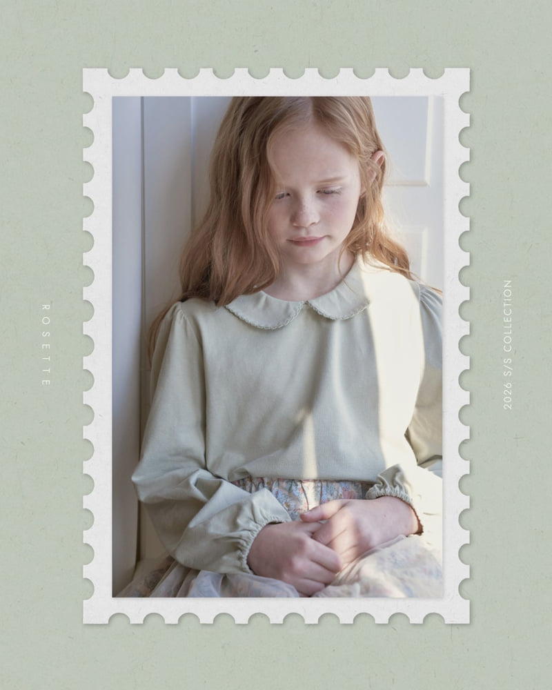 Rosette - Korean Children Fashion - #stylishchildhood - Berry Collar Tee - 3