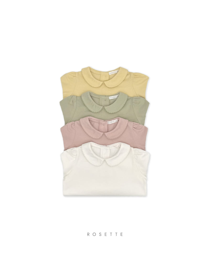 Rosette - Korean Children Fashion - #todddlerfashion - Berry Collar Tee