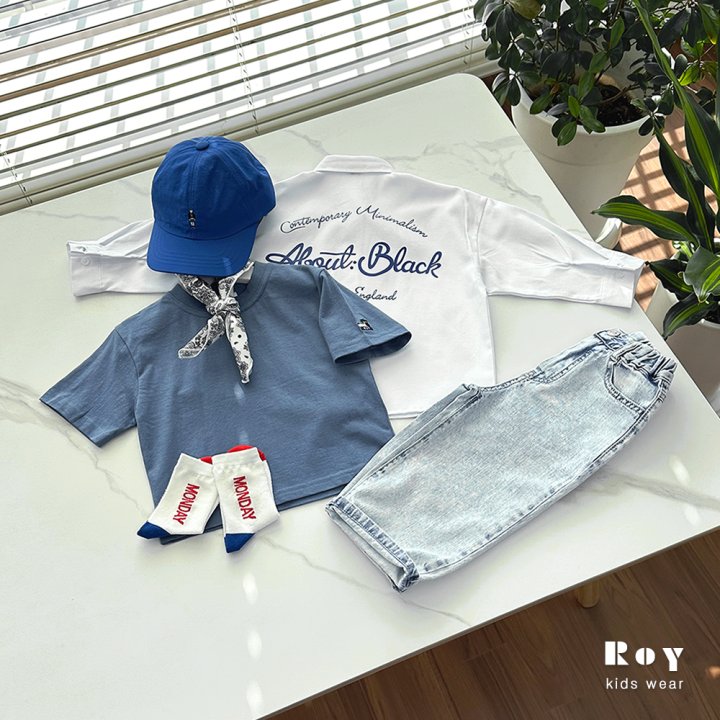 Roy - Korean Children Fashion - #childofig - Stone Smoke Jeans - 5