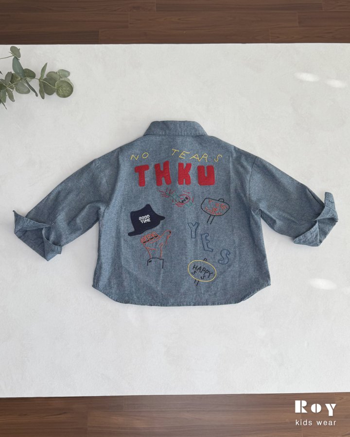 Roy - Korean Children Fashion - #childrensboutique - Work Embroidery Jacket - 11